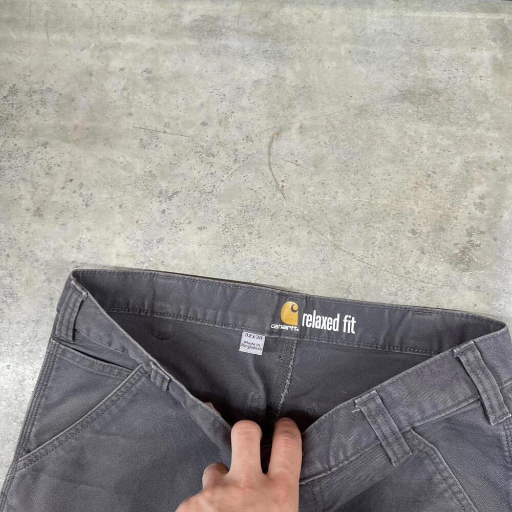 vintage carhartt grey relaxed baggy fit cargo pants size 32 x 30 - Picture 3 of 4
